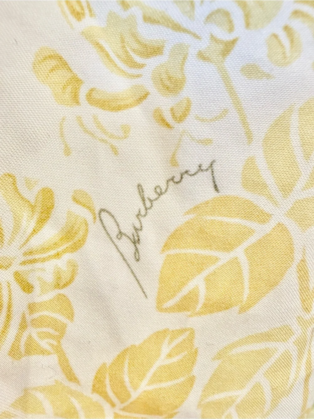 Burberry Designer Men’s Yellow Tropical Leaves Swim Shorts Beach Trunks M